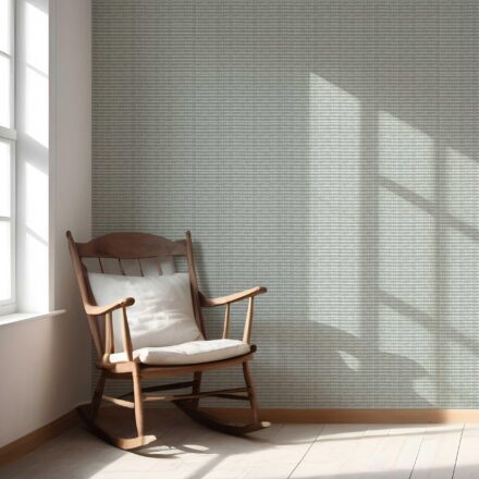 'Corsair' Textured Shibori Effect Striped Wallpaper (Sage Gray/ White) - Image 5