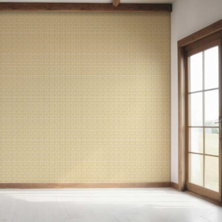 'Meanders' Textured Shibori Effect Striped Wallpaper (Yellow/ White) - Image 7