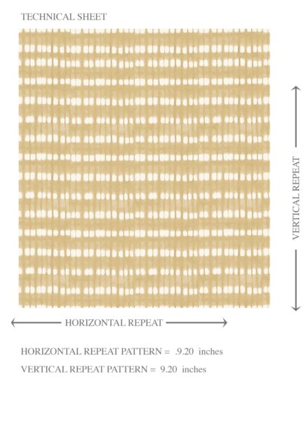 'Meanders' Textured Shibori Effect Striped Wallpaper (Yellow/ White) - Image 8
