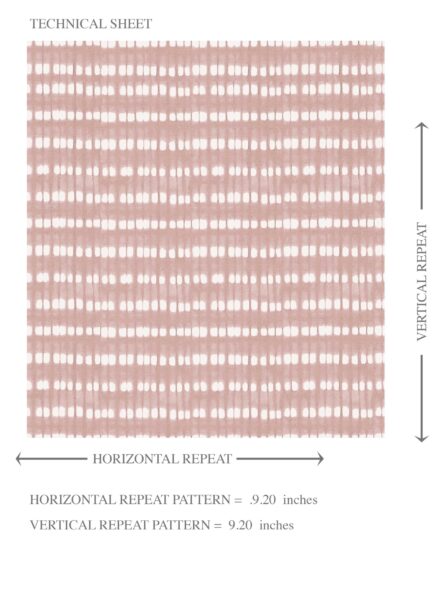 'Damond' Textured Shibori Effect Striped Wallpaper (Pink/ White) - Image 8