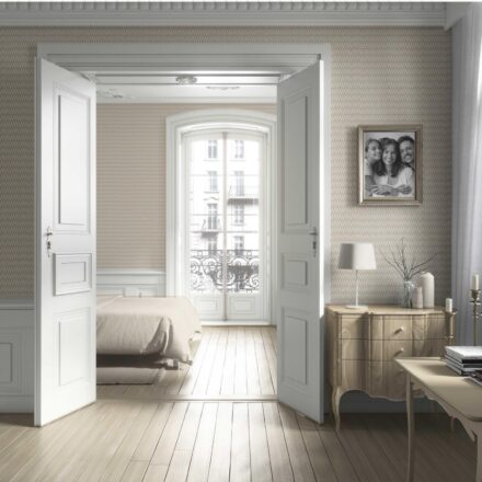'Mattea' Modern Neutral-Toned/ Micro-Patterned Wallpaper (Beige/ White) - Image 4