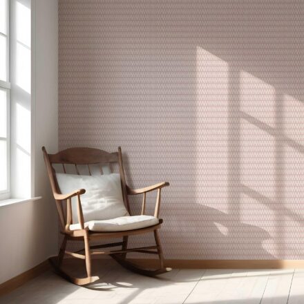 'San Pasquel' Modern Geometric Micro-Print Wallpaper (Pink/ White) - Image 5