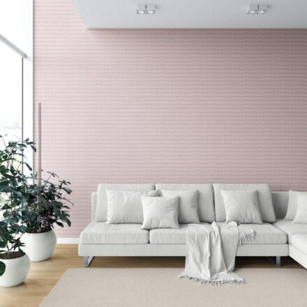 'San Pasquel' Modern Geometric Micro-Print Wallpaper (Pink/ White) - Image 6