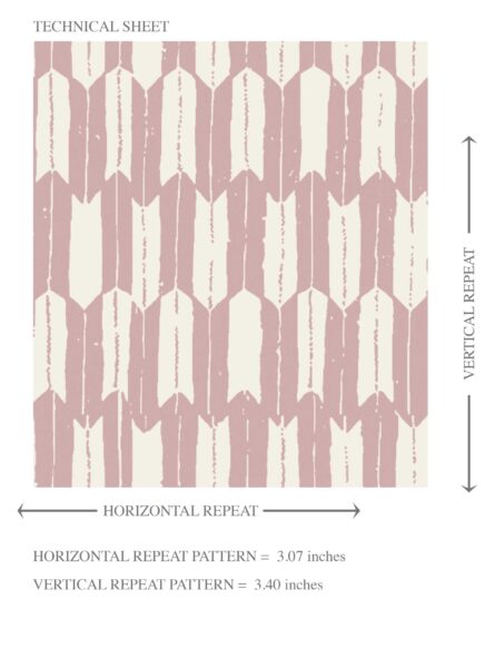 'San Pasquel' Modern Geometric Micro-Print Wallpaper (Pink/ White) - Image 8