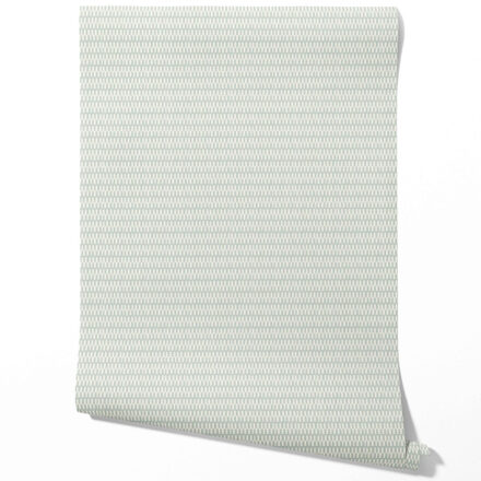 'Fiore' Modern Geometric Micro-Print Wallpaper (Duck Egg Blue/ White) - Image 2