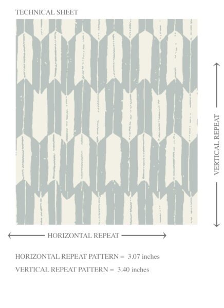'Fiore' Modern Geometric Micro-Print Wallpaper (Duck Egg Blue/ White) - Image 8