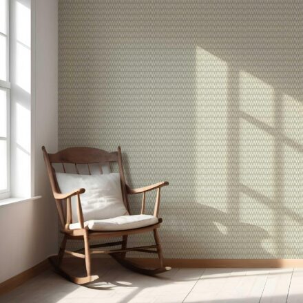 'Salamander' Modern Geometric Micro-Print Wallpaper (Light Olive Green) - Image 5