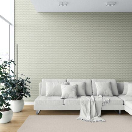 'Salamander' Modern Geometric Micro-Print Wallpaper (Light Olive Green) - Image 6