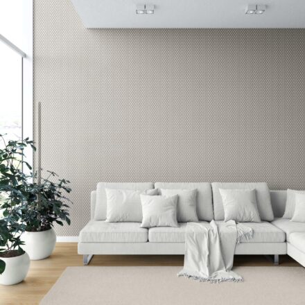 'Gulmarg' Neutral-Toned/ Small Geometric Print Wallpaper (Gray/ Greige) - Image 6