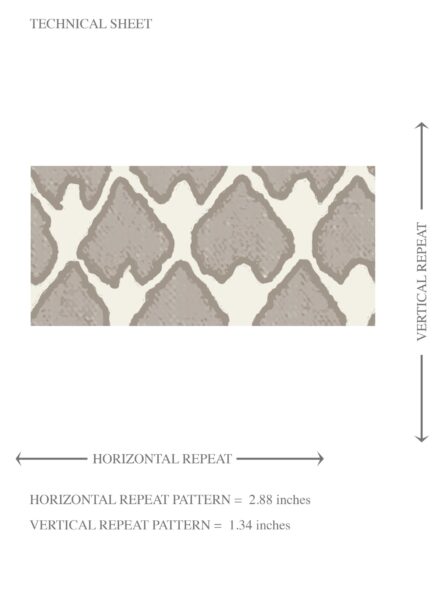 'Gulmarg' Neutral-Toned/ Small Geometric Print Wallpaper (Gray/ Greige) - Image 8