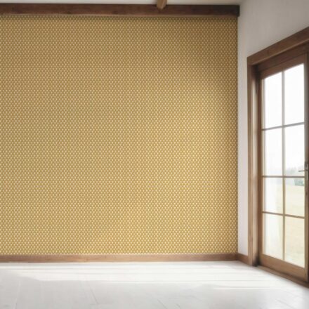 'Ravish' Small-Scale Geometric Print Wallpaper (Yellow/ White) - Image 7