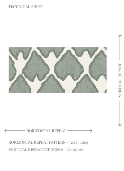 'Blizzard' Neutral-Toned Small-Scale Geometric Print Wallpaper (Gray-Green/ White) - Image 8