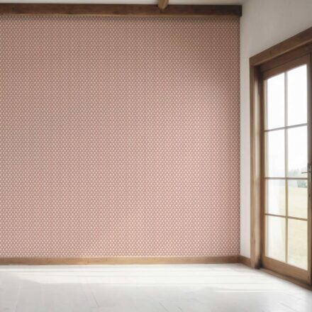 'Mexicali' Small-Scale Geometric Print Wallpaper (Blush Pink/ White) - Image 7