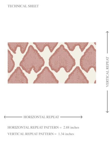 'Mexicali' Small-Scale Geometric Print Wallpaper (Blush Pink/ White) - Image 8