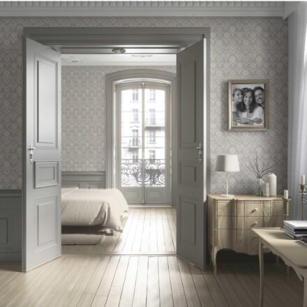 'Arnou' Modern Neural-Toned Floral/ Botanical Wallpaper (Gray/ Taupe) - Image 4