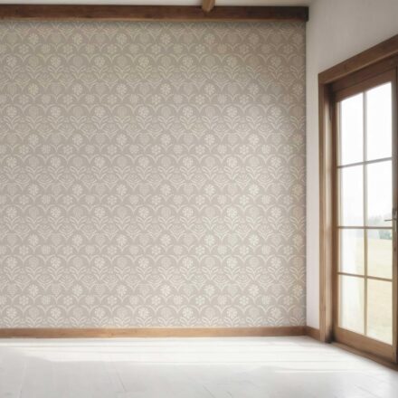 'Arnou' Modern Neural-Toned Floral/ Botanical Wallpaper (Gray/ Taupe) - Image 7