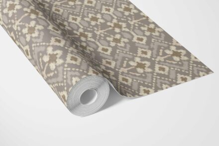 'Dulfin' Modern Neutral-Toned Botanical Floral Wallpaper (Brown/ Taupe/ Beige) - Image 3