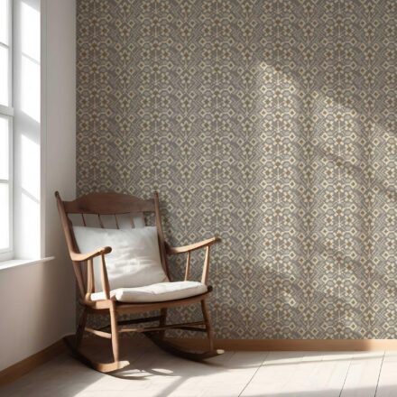 'Dulfin' Modern Neutral-Toned Botanical Floral Wallpaper (Brown/ Taupe/ Beige) - Image 5