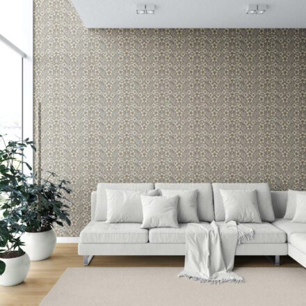 'Dulfin' Modern Neutral-Toned Botanical Floral Wallpaper (Brown/ Taupe/ Beige) - Image 6