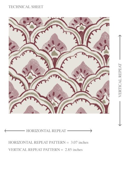 'Shelley' Small-Scale Floral Lattice Wallpaper (Pink/ White) - Image 8