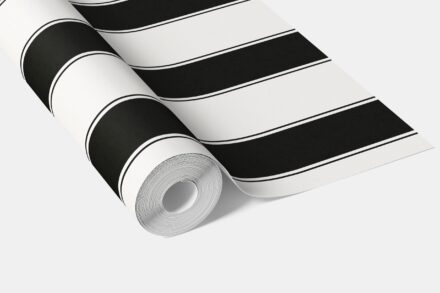 'Arni' Neutral-Toned Scandi-Inspired Striped Wallpaper (Black & White) - Image 3
