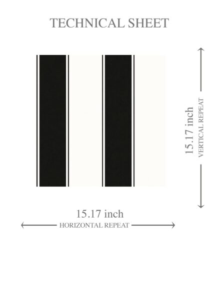 'Arni' Neutral-Toned Scandi-Inspired Striped Wallpaper (Black & White) - Image 8