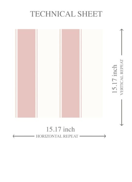 'Carrara' Geometric Striped Wallpaper (Pink/ White) - Image 8